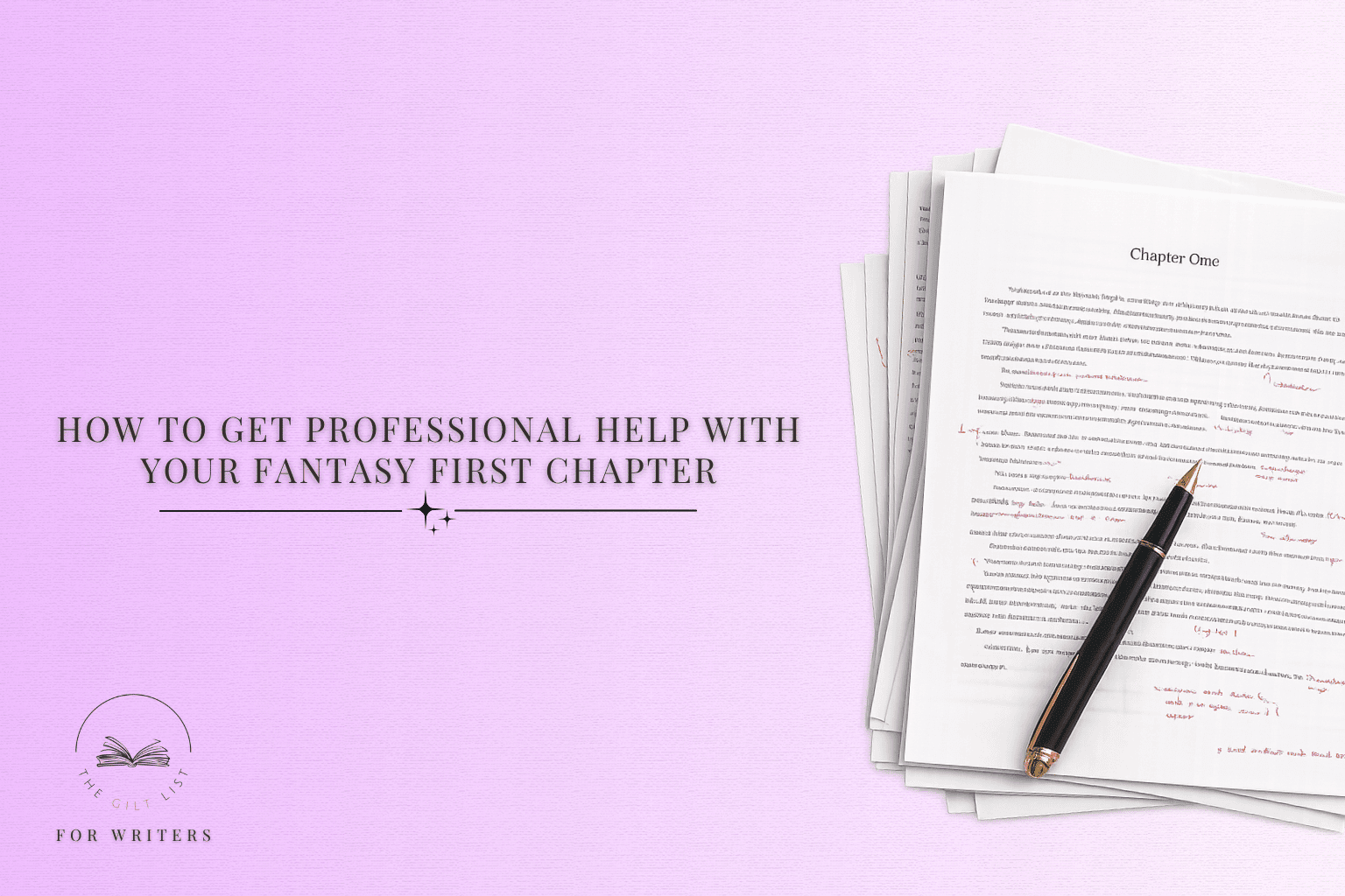 How to get help with your first chapter