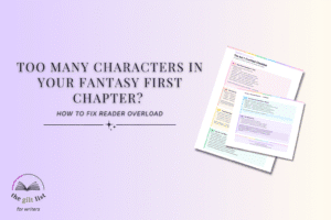 Too Many Characters in Your Fantasy First Chapter?