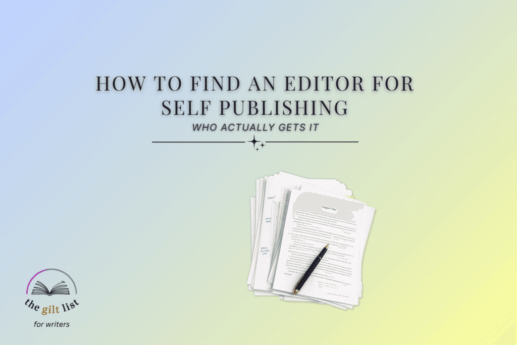how to find an editor for self publishing