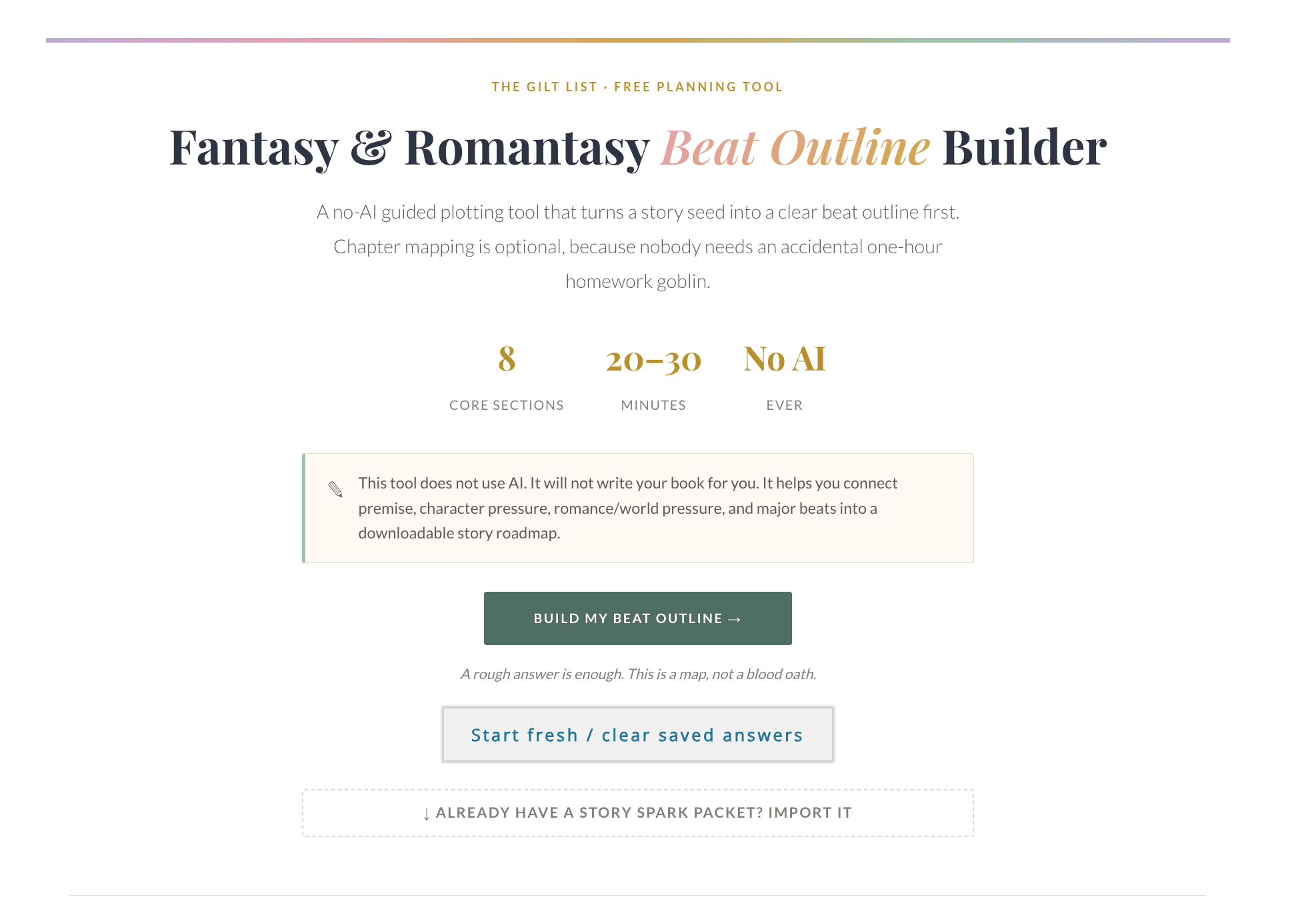 Novel Plot Planner & Fantasy Beat Sheet Generator